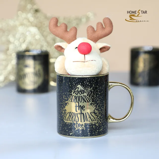 12oz can shape gold electroplate mug