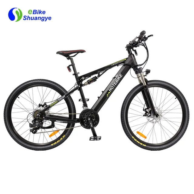 Electric bicycle with full suspension 36v 350w mountain