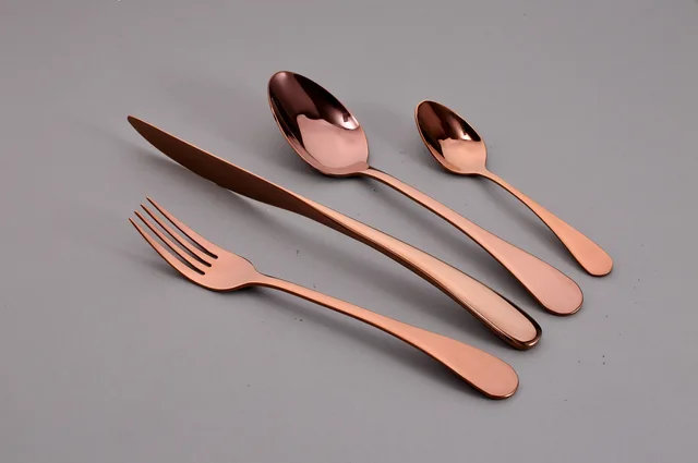 Stainless steel cutlery 7076m PVD copper