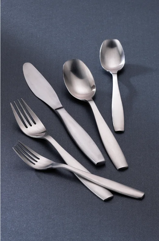 Knife spoon fork stainless steel cutlery 6023satin