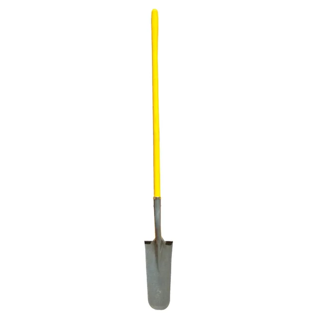 Solid fiberglass handle shovel