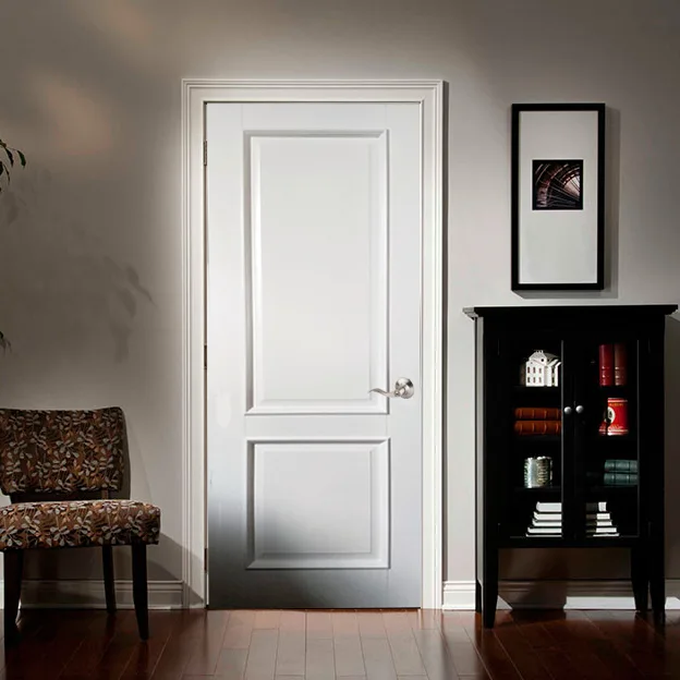 2 Panel White Shaker Door