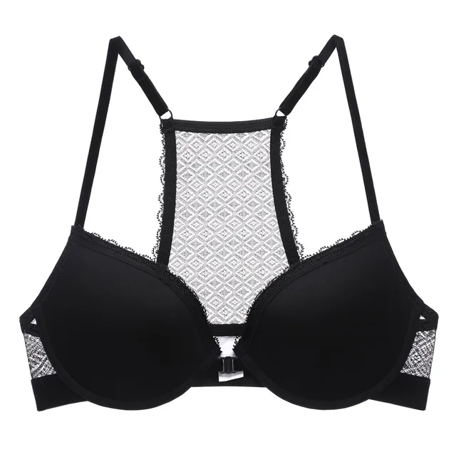 Women's bra，microfiber and mesh
