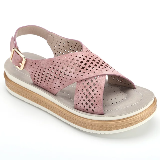 New Women's sandals Thick soled sandals soft injection Pu sandals Women's flat sandals