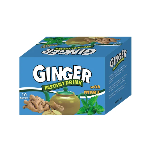 Instant Ginger Drink with Mint