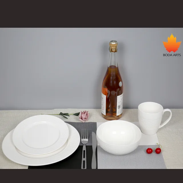 New Bone Emmbosseddinner Set