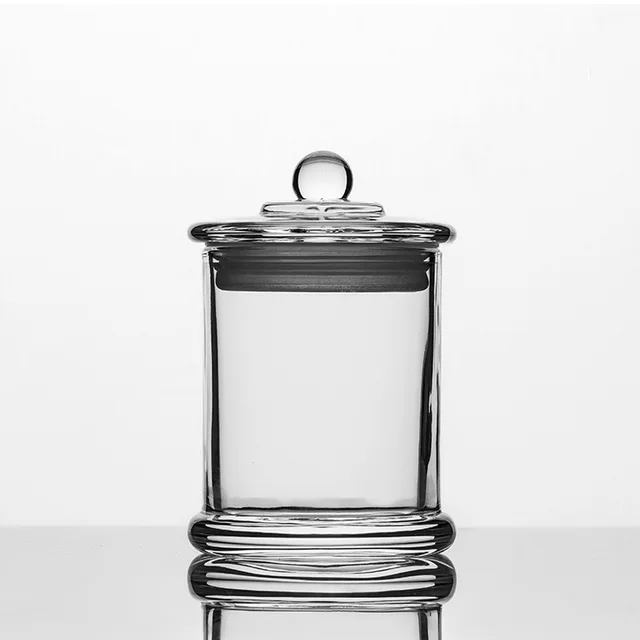 Glass candle jar