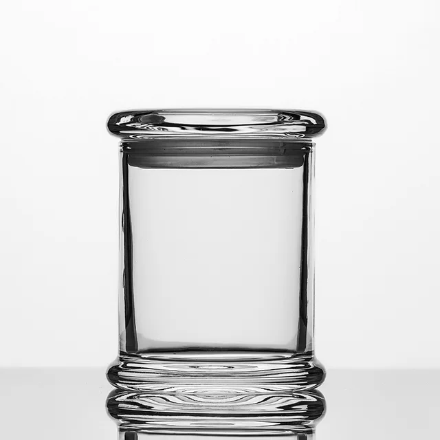 Glass candle jar
