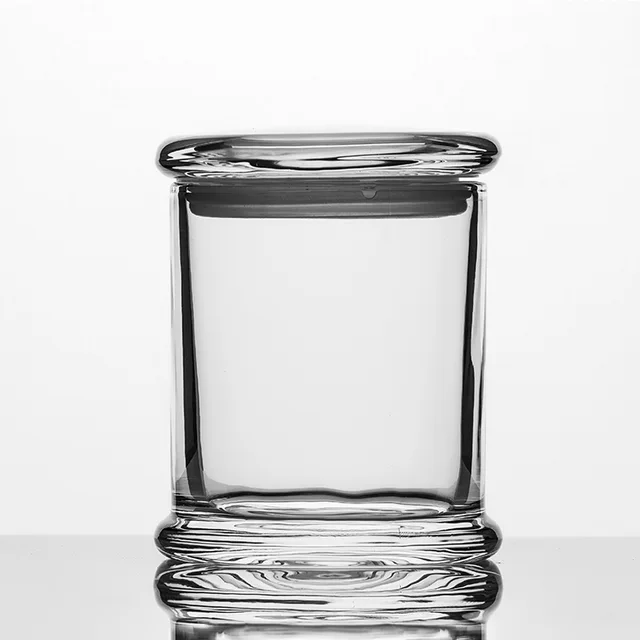 Glass candle jar