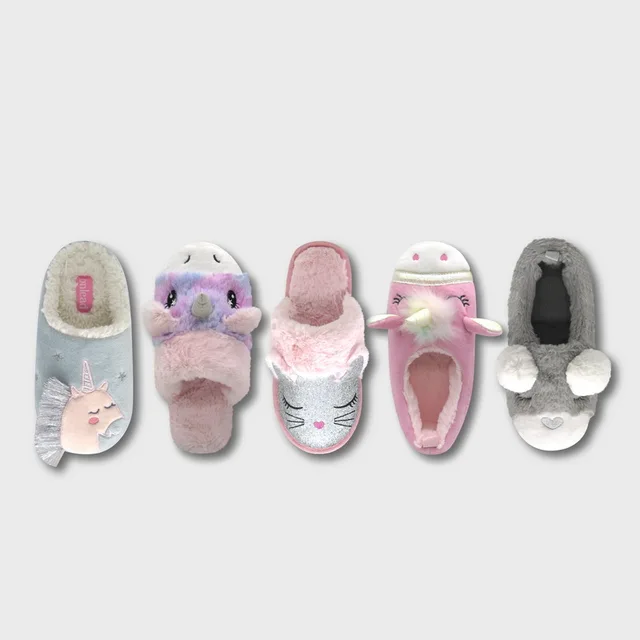 Girls Indoor Slippers,,2D,Animal,,Winter Slippers,Home Slippers,Slipper,Girl,Kids,Kid,Pre-Girls,Senior
