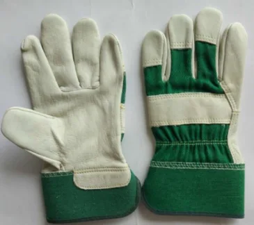 Cowhide grain leather working glove
