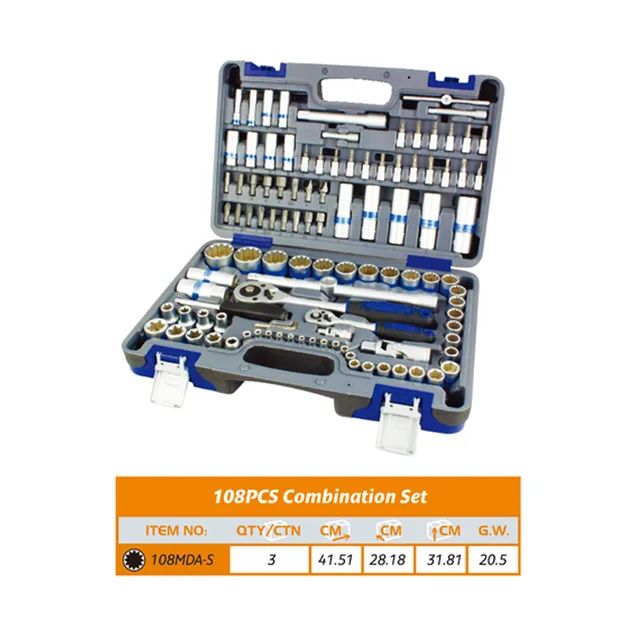 108PCS Combination Set-W/I Spline socket