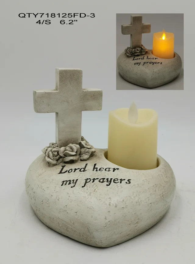 Garden decorations the cemetery Angel with LED candle