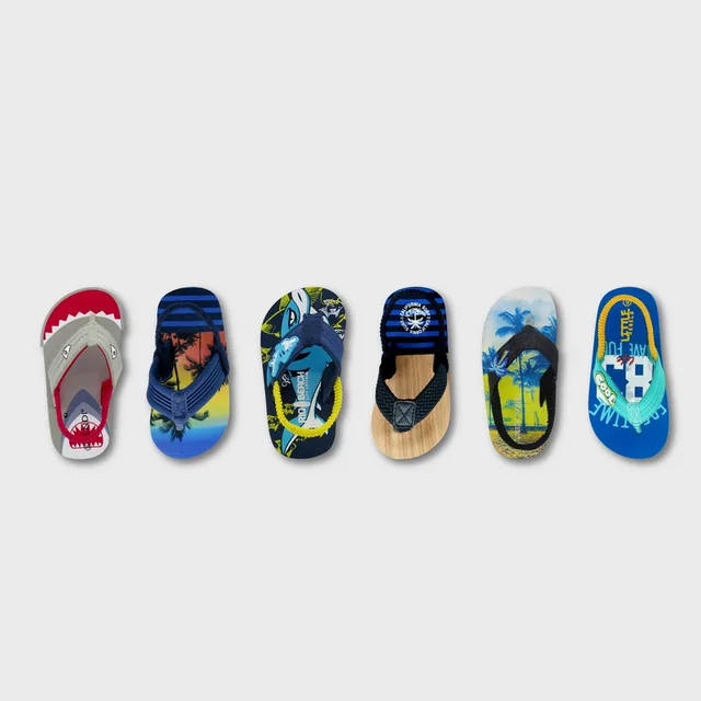 Toddler Boys Beach Sandals,Casual Sandals,Printed,Strips,wood,Pvc Upper,Eva Moulded Upper,Textile Upper,Beach Sandals, Sandal,Boy,Junior,Kids,Kid