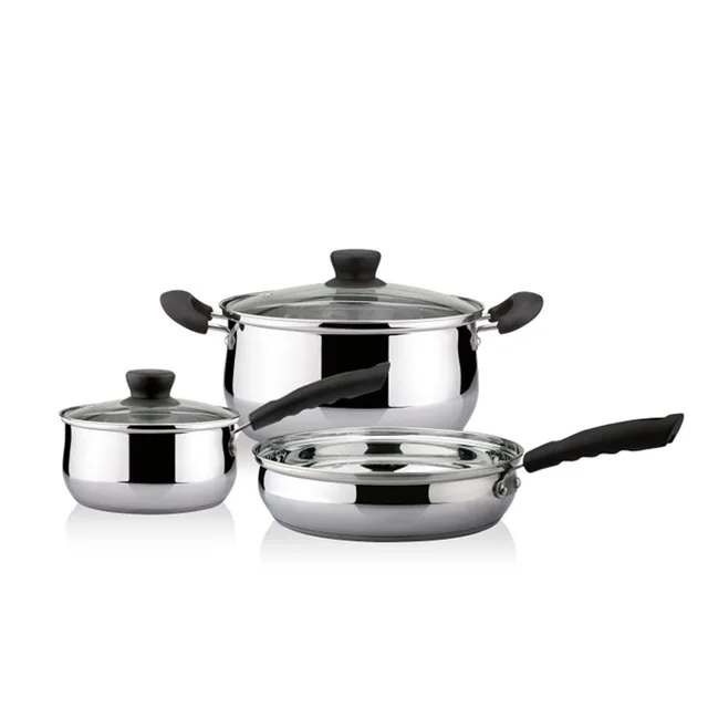 Stainless steel 5pcs cookware set KANGZILE