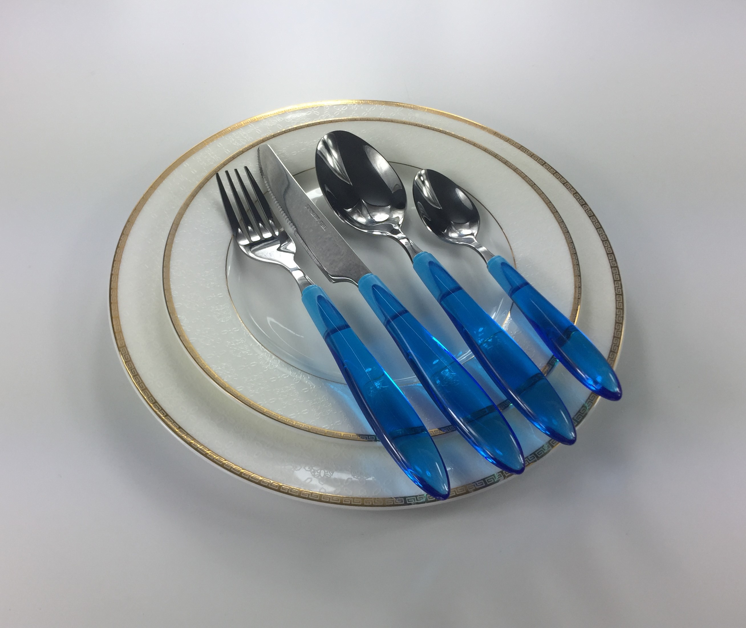 Stainless Steel Cutlery Set with Plastic Handle