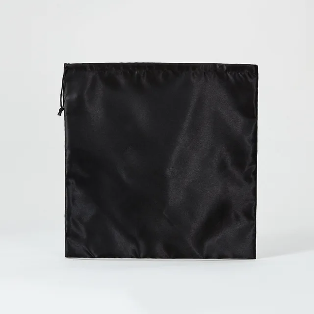 New cheap custom logo recycled fashion large satin drawstring bags