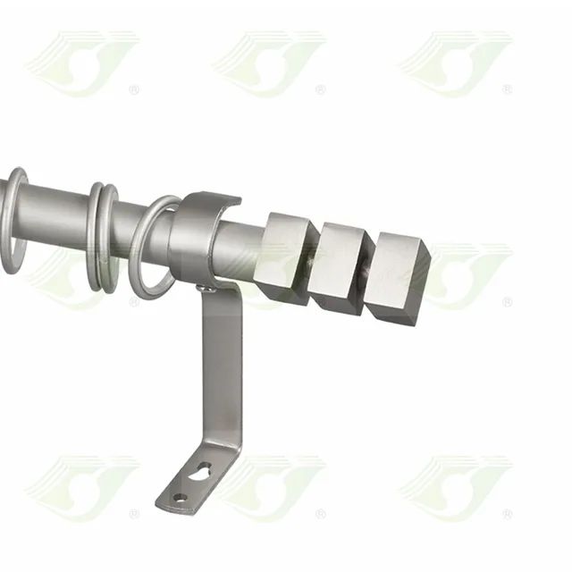 16/19mm Simple curtain bracket flexible OEM curtain rod wholesale for supermarket and chain shops