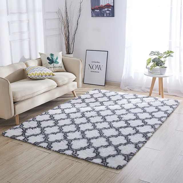Print shaggy carpet