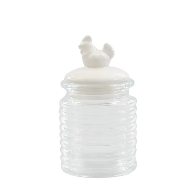 Glass food storage jar Glass bottle