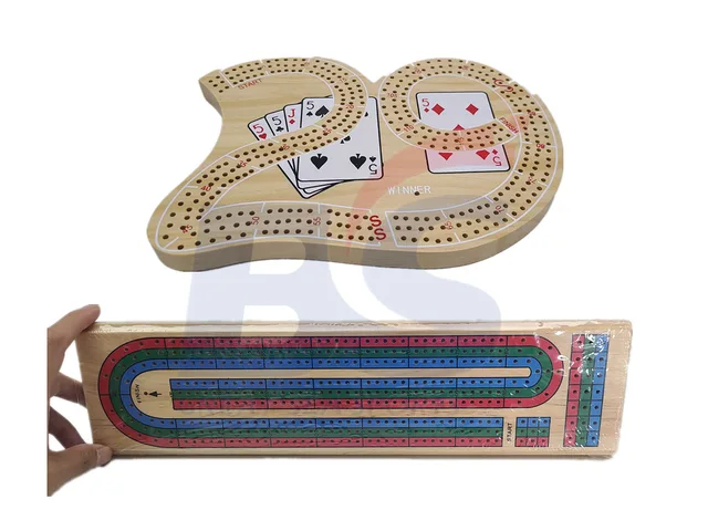 Wooden Cribbage Board Game Set