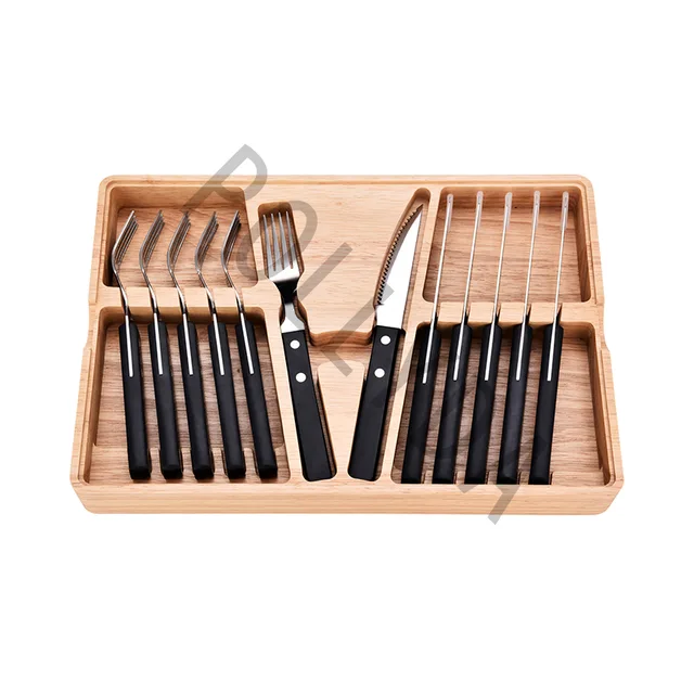 POM handle steak knife and fork 12 pcs set FK-12S