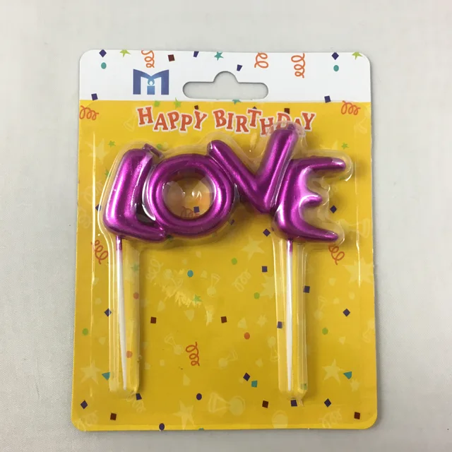 Letter candles