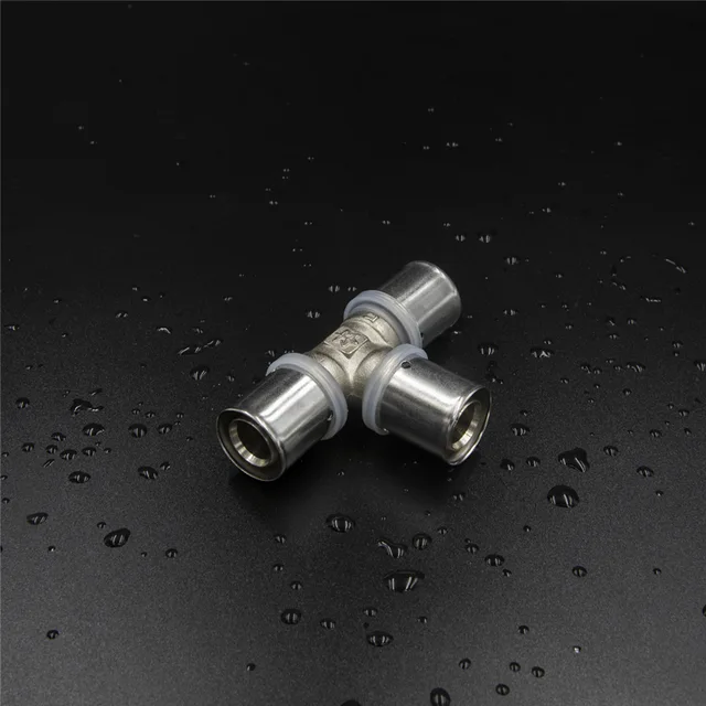 Brass Press Fitting Equal Tee