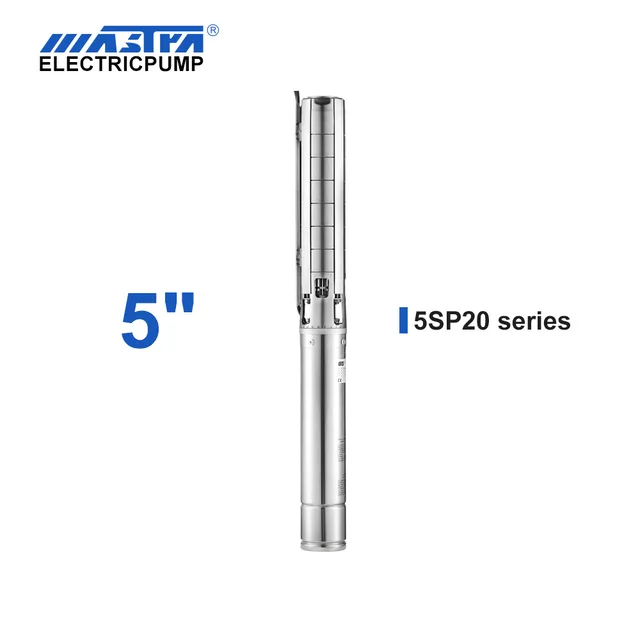 5SP20 all stainless steel submersible deep well pump