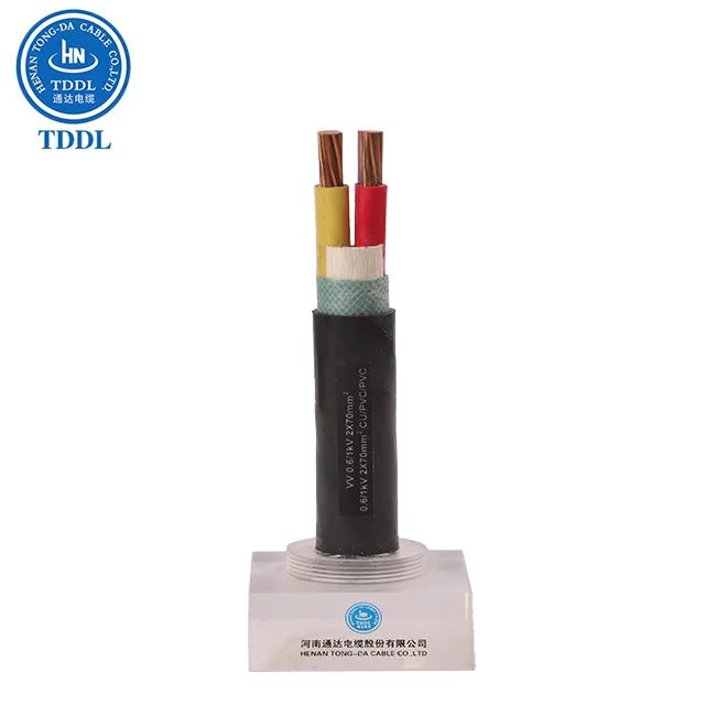 0.6/1kV copper conductor XLPE insulated PVC sheathed power cable