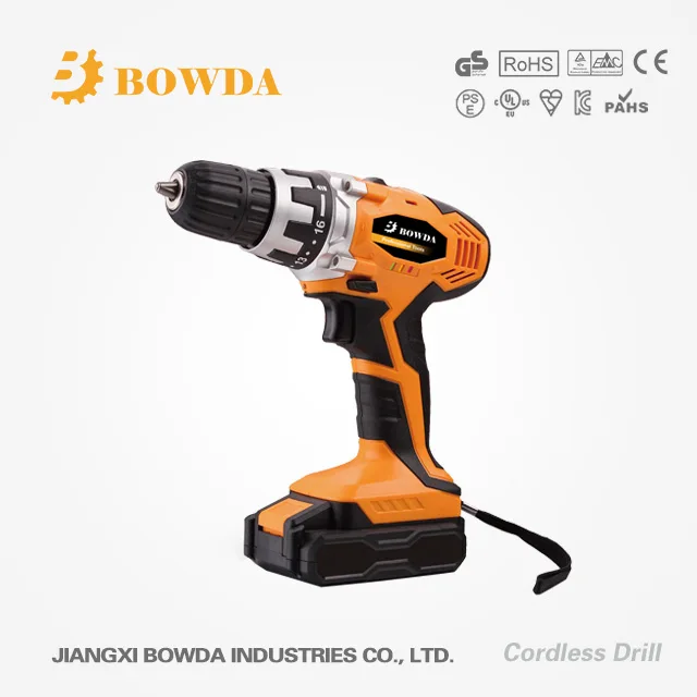 20v Llithium Battery DC Motor Electric Cordless Drill Tool with Color Box / BMC Package