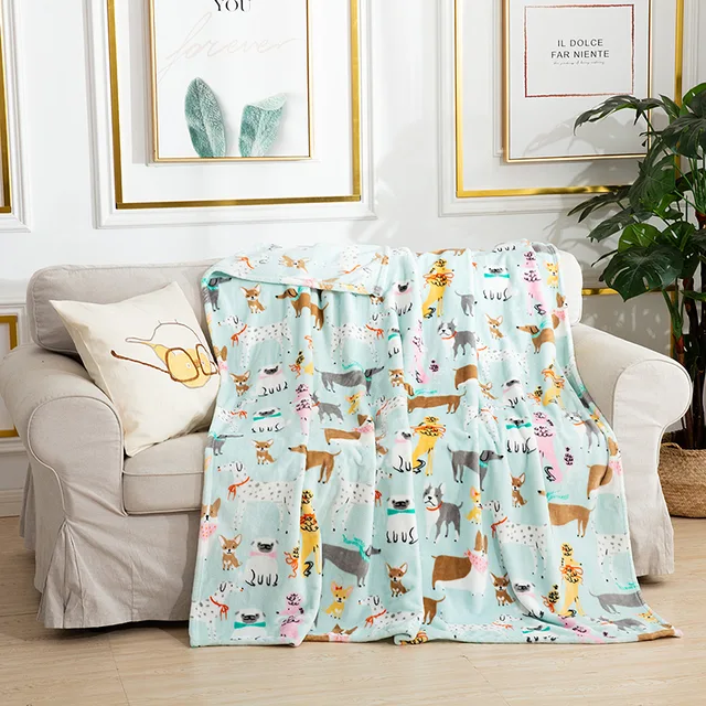New cut design printed blanket