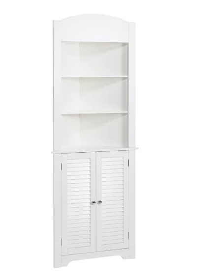 Bathroom Kitchen Tall MDF Corner Cabinet
