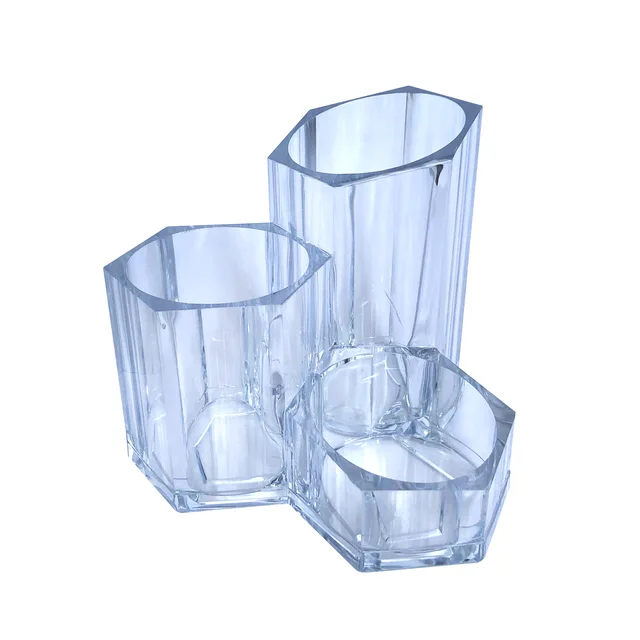 Three holes cosmetic orgainzer