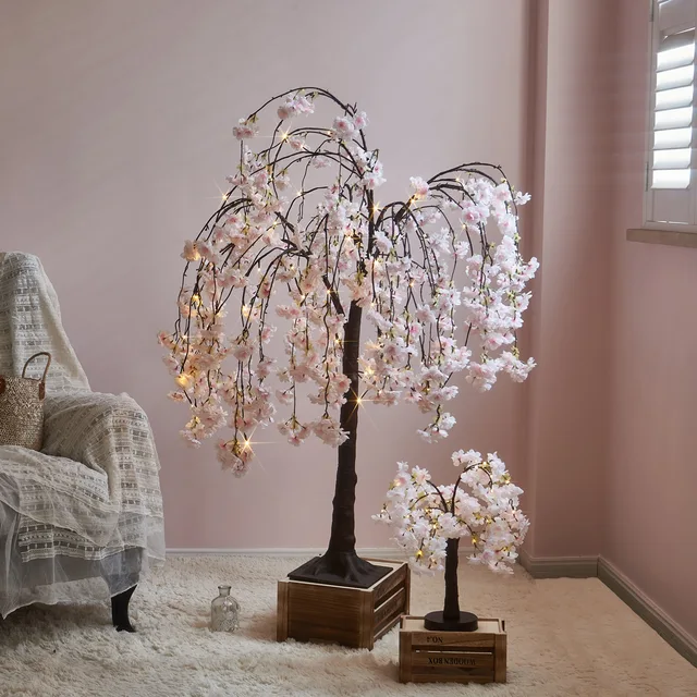 Tabletop Weeping Cherry blossom Tree lights