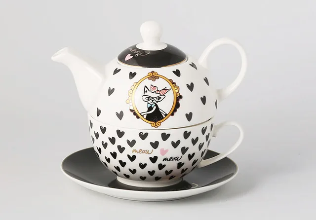 ZH1922-H31 lady cat collection tea for one