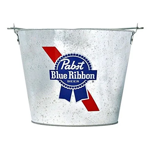 High quality Galvanized Ice Bucket with bottle opener /Metal ice bucket with handle