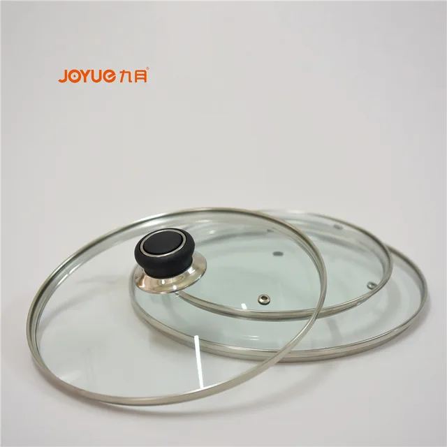 Pot glass lid with knob