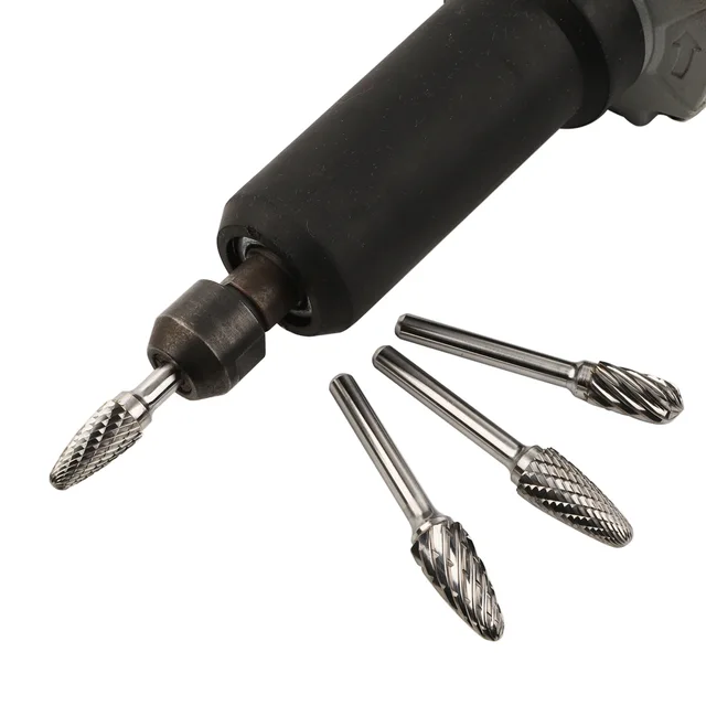 Factory customized tungsten carbide burr F tree with radius end shape