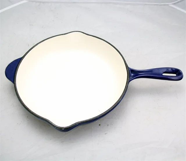 Cast iron frypan, enamel