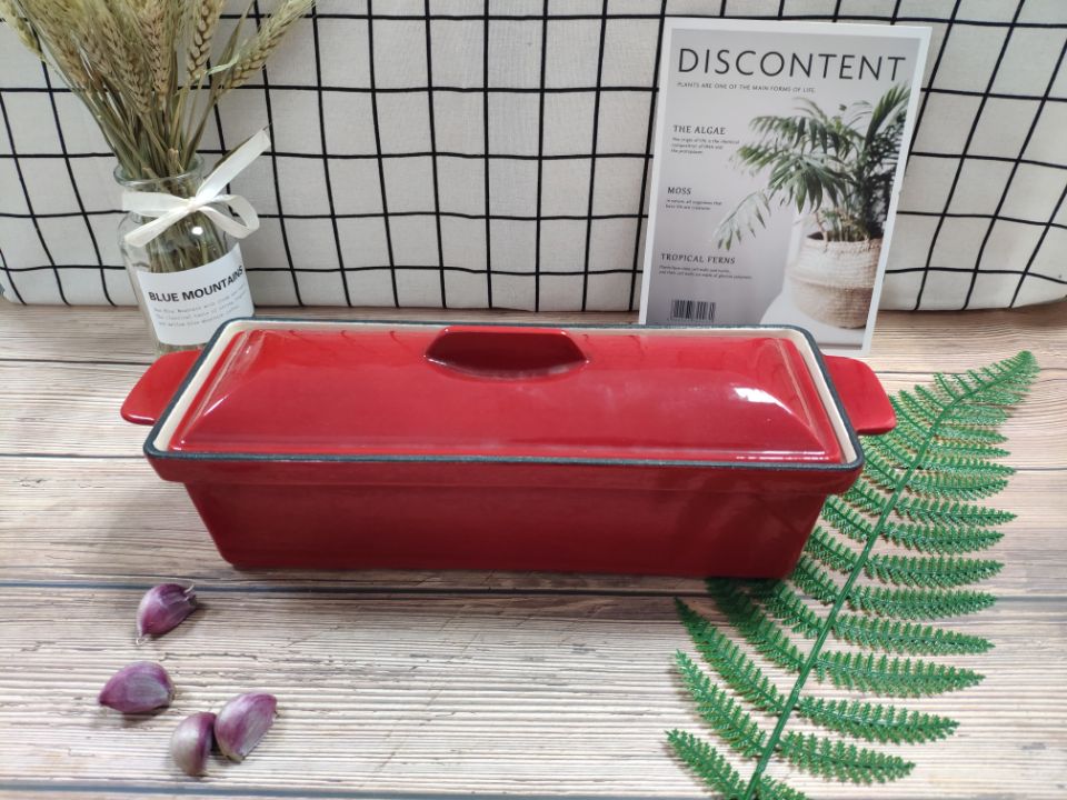 Cast iron casserole, enameled， bakeware