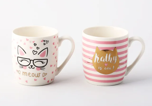 ZH1921-H6 cat design collection 350cc milk mug