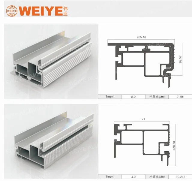 Pontoon aluminium profile