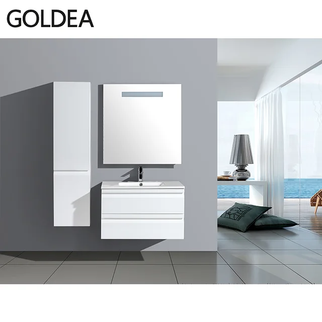 Mount Vanity - Glossy White - Glossy White Top