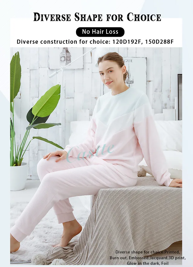 Ladies Coral Fleece Pajama Set