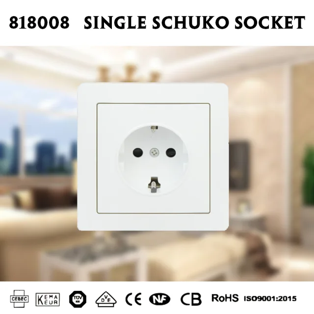 Wall switch and socket inside
