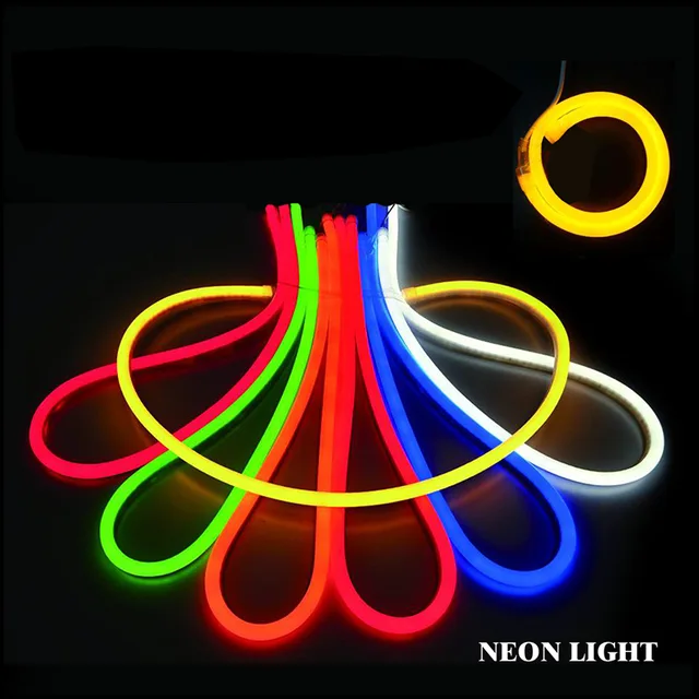 LED Neon Light Flexible neon light LED strip light 8*16mm 120LED/m ETL certification decoration 110V-220V light for home garden