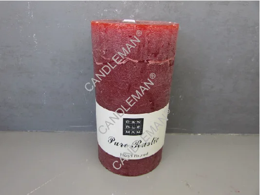 D.7x13cm Rustic pillar candle