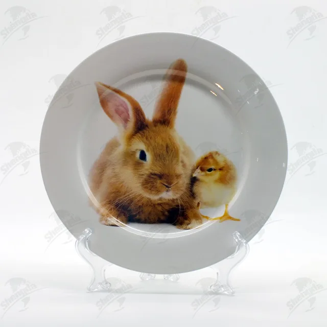 10.5" dinner plate with Easter design
