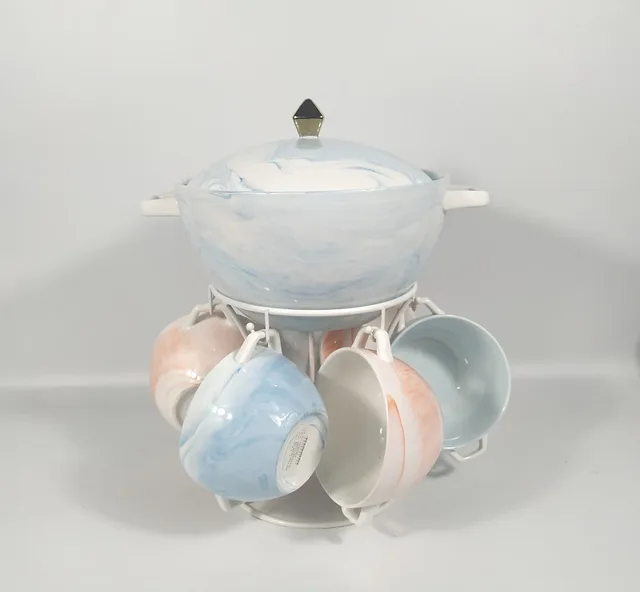 8 pcs soup set with stand